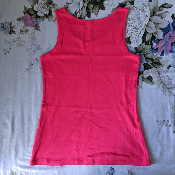 Uniqlo cotton tank - dark pink - Picture 2 of 5